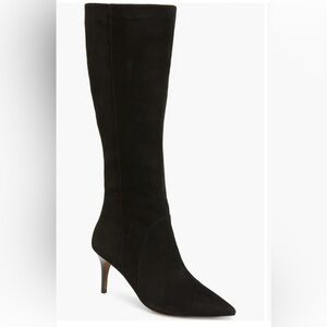 Linea Paolo “Perfect Boot” black suede wmns size 8